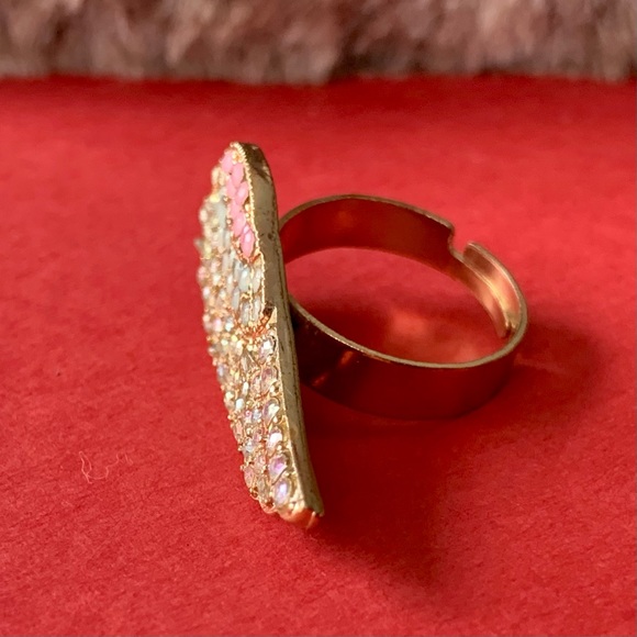 Wing Ring, size 6 3/4, adjustable - Picture 5 of 9